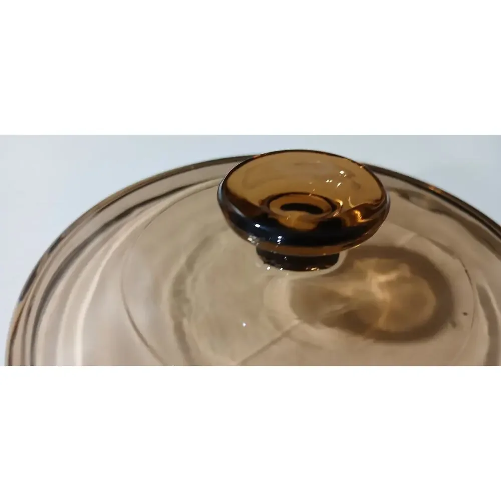 Vision Ware Corning Pyrex Replacement Lid Amber 6 Inches